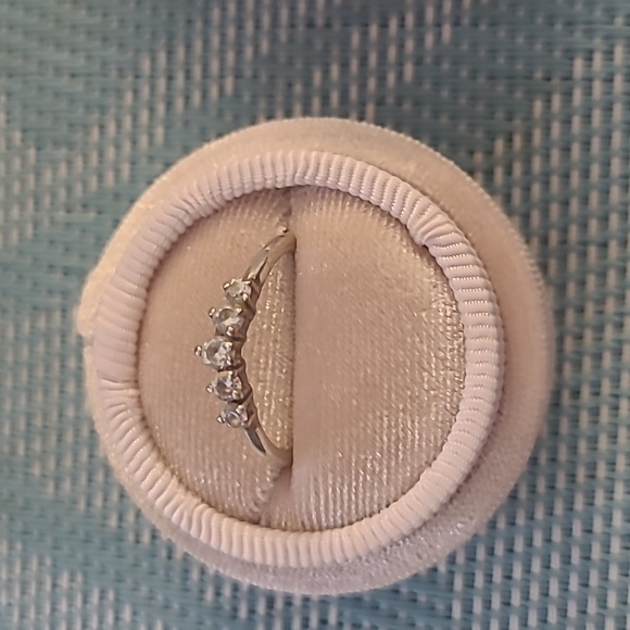 MoonMagic Wreath Band White Topaz Stackable Ring 925 Sterling Silver Size 5 - Picture 1 of 5